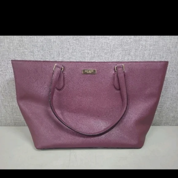 Kate Spade Deep Purple Tote Bag - Picture 3 of 9